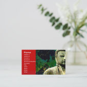 Visitenkarte, Buddha Visitenkarte (Stehend Vorderseite)