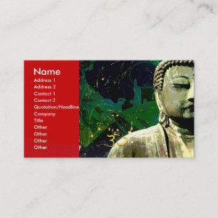 Visitenkarte, Buddha Visitenkarte