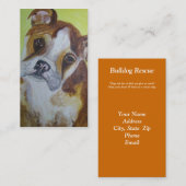 Visitenkarte, Bulldoggen-Rettung Visitenkarte (Vorne/Hinten)