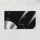 Visitenkarte Business Abstrakt Silver Black (Rückseite)