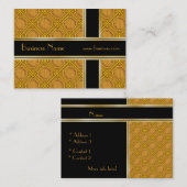 Visitenkarte Business Black Gold Embossed 2 (Vorne/Hinten)