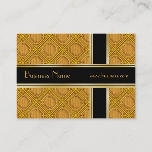 Visitenkarte Business Black Gold Embossed 2 (Vorderseite)