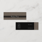 Visitenkarte Business Brown Black Metal Dots (Vorne/Hinten)