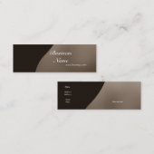 Visitenkarte Business Coffee Cream Skinny (Vorne/Hinten)