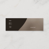 Visitenkarte Business Coffee Cream Skinny (Rückseite)