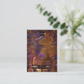 Visitenkarte Business Gold Metal Look 03 (Stehend Vorderseite)