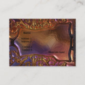 Visitenkarte Business Gold Metal Look 03 (Rückseite)