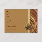 Visitenkarte Business Gold Silber (Rückseite)