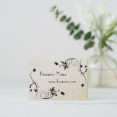 Visitenkarte Business mit altem Papier (005006) (Stehend Vorderseite)