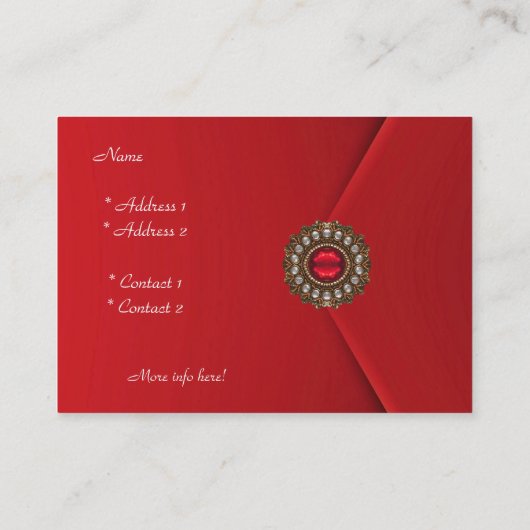 Visitenkarte Business Red Look Image (Rückseite)