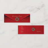 Visitenkarte Business Red Velvet Jewel (Vorne/Hinten)