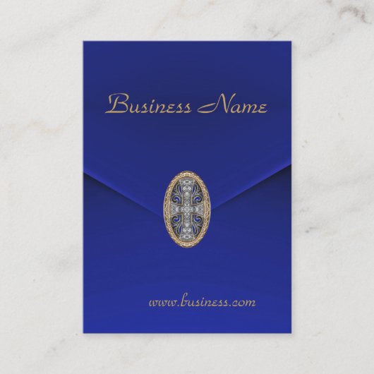 Visitenkarte Business Rich Blue Velvet Jewel (Vorderseite)