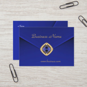 Visitenkarte Business Rich Blue Velvet Look