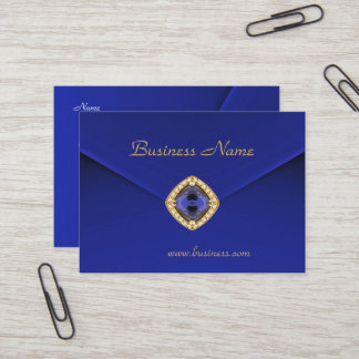 Visitenkarte Business Rich Blue Velvet Look