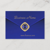 Visitenkarte Business Rich Blue Velvet Look (Vorderseite)