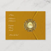 Visitenkarte Business Rich Velvet Mustard Jewel (Rückseite)