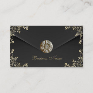 Visitenkarte Business Sepia Black Velvet Jewel