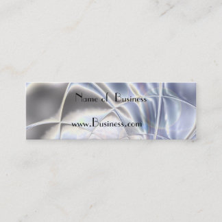 Visitenkarte Business Silver Foil Pearl Long
