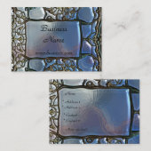 Visitenkarte Business Silver Metal Look 06 (Vorne/Hinten)