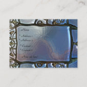 Visitenkarte Business Silver Metal Look 06 (Rückseite)