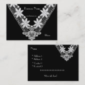Visitenkarte Business Verziert Lace (003) (Vorne/Hinten)