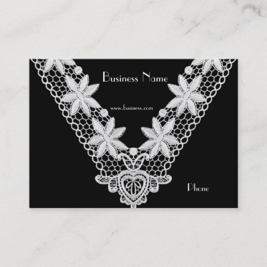 Visitenkarte Business Verziert Lace (003) (Vorderseite)