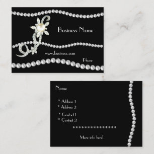 Visitenkarte Business Verziert Pearls Juwels (0142