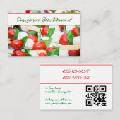 Visitenkarte Catering 3 Frisches Rot und Grün (Vorne/Hinten)