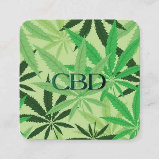 Visitenkarte "cbd oil" (Vorderseite)