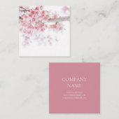 Visitenkarte: CHERRY BLOSSOMS Quadratische Visitenkarte (Vorne/Hinten)