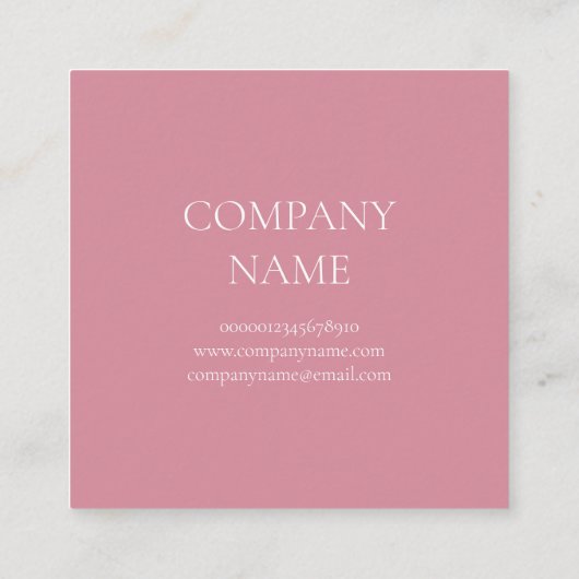 Visitenkarte: CHERRY BLOSSOMS Quadratische Visitenkarte (Rückseite)