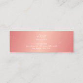 Visitenkarte - Confetti-Make-uprosa (Rückseite)