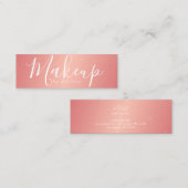 Visitenkarte - Confetti-Make-uprosa (Vorne/Hinten)