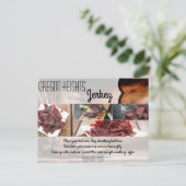 Visitenkarte Cowboy Boots Barnholz Postkarte (Stehend Vorderseite)