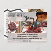 Visitenkarte Cowboy Boots Barnholz Postkarte (Vorne/Hinten)