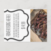 Visitenkarte Cowboy Boots Barnholz Postkarte (Rückseite)