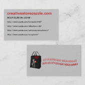 Visitenkarte creativestorezazzle - (Vorne/Hinten)