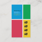 Visitenkarte Cuctom Schwarzes + Gelbe Fotografie (Rückseite)