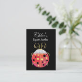 Visitenkarte Damen-Bug Jewellery (Stehend Vorderseite)