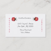 Visitenkarte Damen-Bug Jewellery (Rückseite)