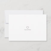 Visitenkarte Dankeskarte (Rückseite)