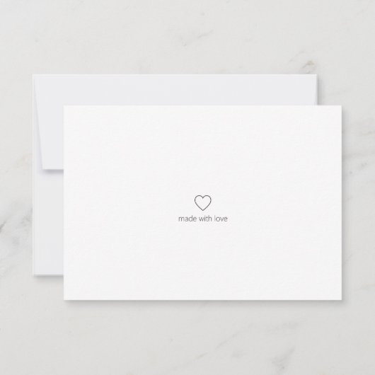 Visitenkarte Dankeskarte (Rückseite)