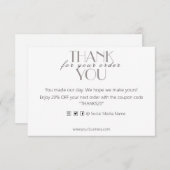 Visitenkarte Dankeskarte (Vorne/Hinten)
