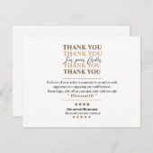 Visitenkarte Dankeskarte (Vorne/Hinten)