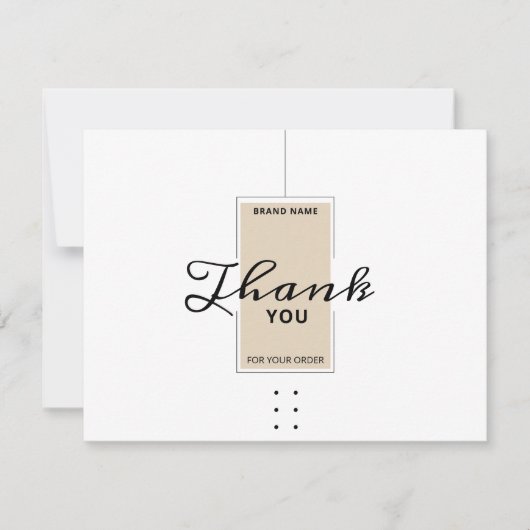 Visitenkarte Dankeskarte (Vorderseite)