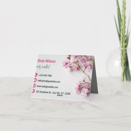 Visitenkarte Dankeskarte (Rückseite)