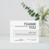 Visitenkarte Dankeskarte (Stehend Vorderseite)