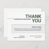 Visitenkarte Dankeskarte (Vorne/Hinten)