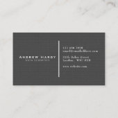 Visitenkarte, Daten-Wissenschaftler Visitenkarte (Rückseite)