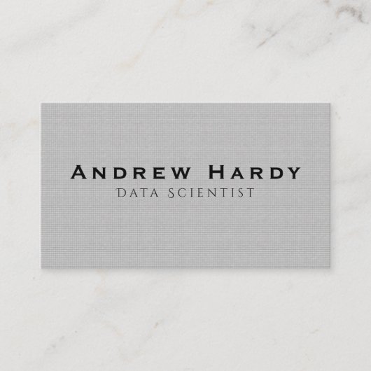 Visitenkarte, Daten-Wissenschaftler Visitenkarte (Vorderseite)